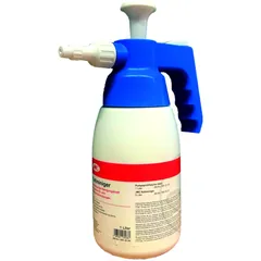 Pumpflasche 1L für Kaltreiniger blau/weiß