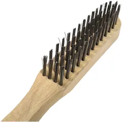Osborn Hand Wire Brush 4-Row for Motorcycle Cleaning