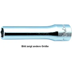 1/4'' Antrieb Stecknuss 12 mm, 50 mm lang, 6-Kant