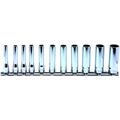 Stecknuss Satz 1/4 12KT 12-teilig 50 mm lang für Biker