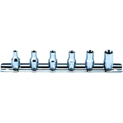 Stecknuss Satz 1/4 E-Torx für Außen-TORX®-Schrauben, 6-teilig