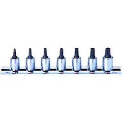 Einsatz Satz 1/4 Torx 7TL T10-T40 mit Bohrung