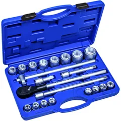 3/4 Socket Wrench Kit for Motorcycle 21 Piece 19-50 mm