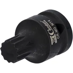 Impact Socket 1/2" M14x40 mm for XZN Fasteners
