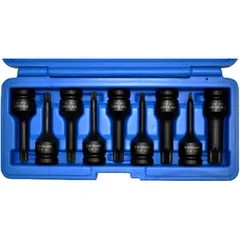 Impact Socket Set XZN 1/2" 75 mm 9 Piece M4-M16
