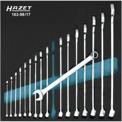 HAZET 17-Piece Combination Spanner Set in Insert Tray
