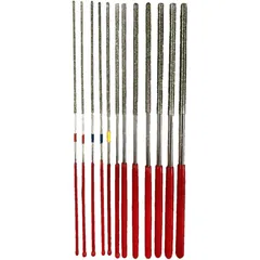 12-Piece Diamond Round File Set for Efficient Cleaning