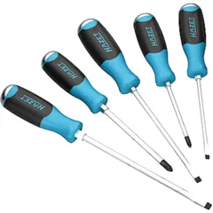 Hazet 5-Piece Screwdriver Set with Strike Cap