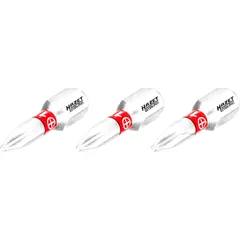 Hazet Kreuzschlitz-Bit PH1 1/4 Zoll (6,3 mm) 3-teilig - 25 mm für Motorräder