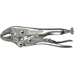 Locking Pliers with Curved Jaws and Wire Cutter 100 mm