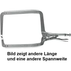 Locking Pliers C-Shape with 455 mm Length and 190 mm Jaw Opening