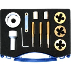 Thread Cutting Set for Wheel Bolts and Nuts