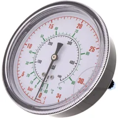 High-Pressure Manometer for Climate Service Equipment Texa up to 34 bar
