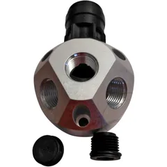 Luftverteilerdose Aluminium G3/4 mit 22 mm Anschluss