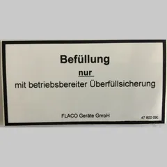 Folien-klebeschild