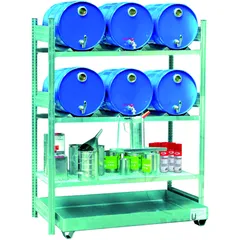 Barrel Shelf for 6x60 Ltr. with Spill Tray