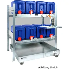 CANISTER RACK FOR 8X20 LTR WITH CATCHMENT PAN