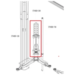 Hubschlittensatz für 2-Säulenbühne FOX 4000H