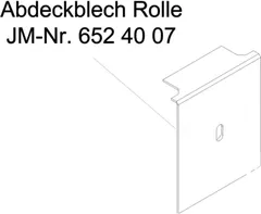 Abdeckblech Rolle für: JMP Fox 4000 H