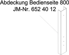 Abdeckung Bedienseite 800 mm für: JMP Fox 4000 H