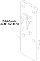 Schließplatte Klinke für Hebebühne JMP Fox 4000 H