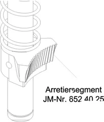 Arretiersegment für JMP Fox 4000 H