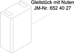 Gleitstück für JMP Fox 4000 H 105X76