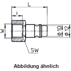 EWO Steel Coupling Nipple IG 1/2 Inch