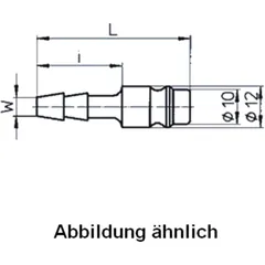 9mm Steel Coupling Nipple for Motorcycles