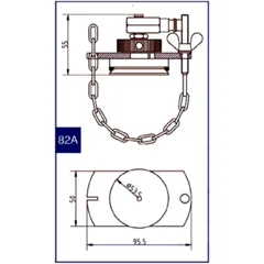 Anschlussdeckel Nr. 82 A für Bremsenfüll- und Entlüftergeräte