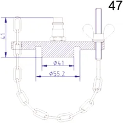 Anschlussdeckel Nr. 47 für Bremsenfüll- und Entlüftergeräte