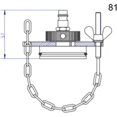 Stierius Anschlussdeckel Nr. 81 für Bremsenfülldgeräte