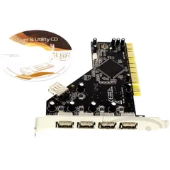 5-Port USB 2.0 PCI Card for High-Speed Connections