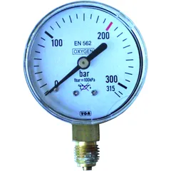 EWO Oxygen Safety Pressure Gauge Ø 63 – 0-315 bar