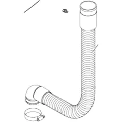 Saugschlauch für Nilfisk Scheuersaugmaschine 343E/B und 343.2E/B