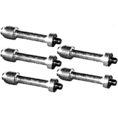 Centering Pins 24 mm 100 mm SET 5 PIECES UNFEDERED