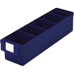 Kunststoffkasten für Kleinteile blau 400x93 mm