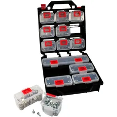 Sortimentskasten im Koffer mit 14 Boxen