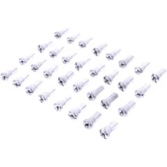 Spoke nipple kit front 32 piece aluminium silver for: Honda CRF, CR, Husqvarna TC, FE, FC, TE