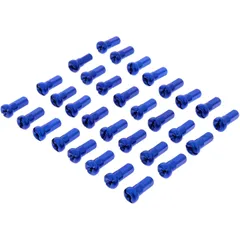 Spoke nipple kit front 32 piece aluminium blue for: Honda CRF, CR, Husqvarna TC, FE, FC, TE