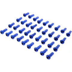 Spoke nipple kit rear 36 piece aluminium blue for: KTM SX, EXC, Honda CRF, CR