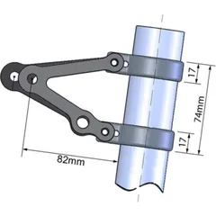Headlight bracket short 50/54mm