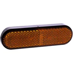 Gabelreflektor JMP Oval gebogen orange passend für: Honda CB, TRX, CRF