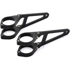 Lampenhalter für 39MM Gabeldurchmesser Alu schwarz