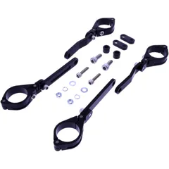 Lampenhalter einstellbar 35 mm schwarz für Motorräder