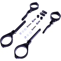 Lampenhalter 49 mm verstellbar schwarz