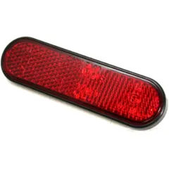 Universal Oval Reflector Self-Adhesive red for: KTM, BMW