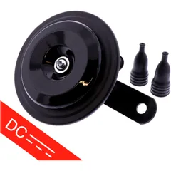 Horn 12V black schwarz 96 mm for: Ducati Pantah