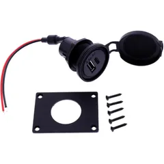Doppelsteckdose Power USB für Motorräder