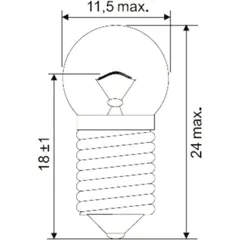 Lampe E10 6V 0.6W JMP